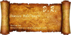 Danis Róbert névjegykártya